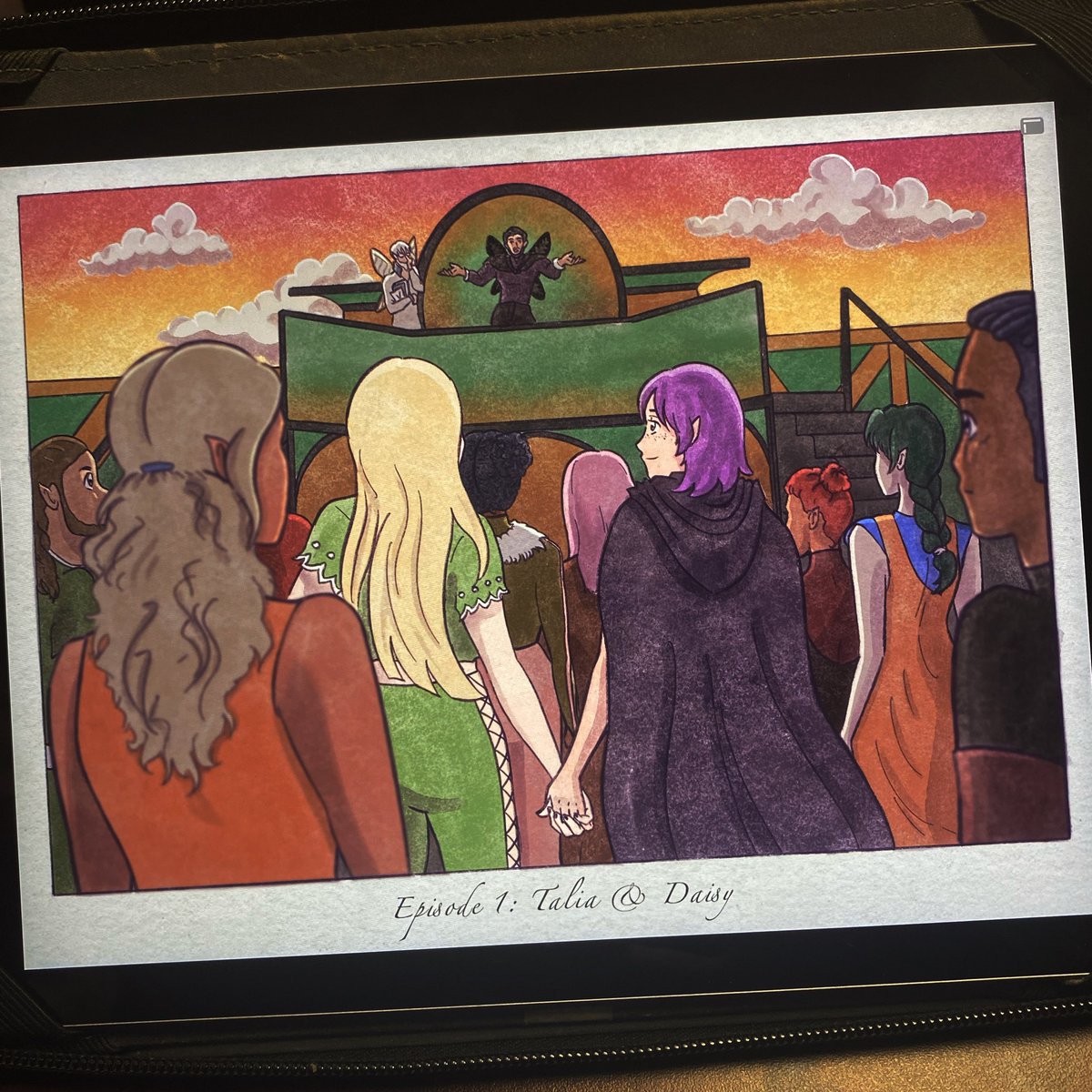 havfruit's tweet photo. here’s my first finished illustration of the year: a commission for episode one of @the_realm_tree 🌳🧚‍♂️✨ #TheRealmTree https://t.co/cNNJjhXxZL