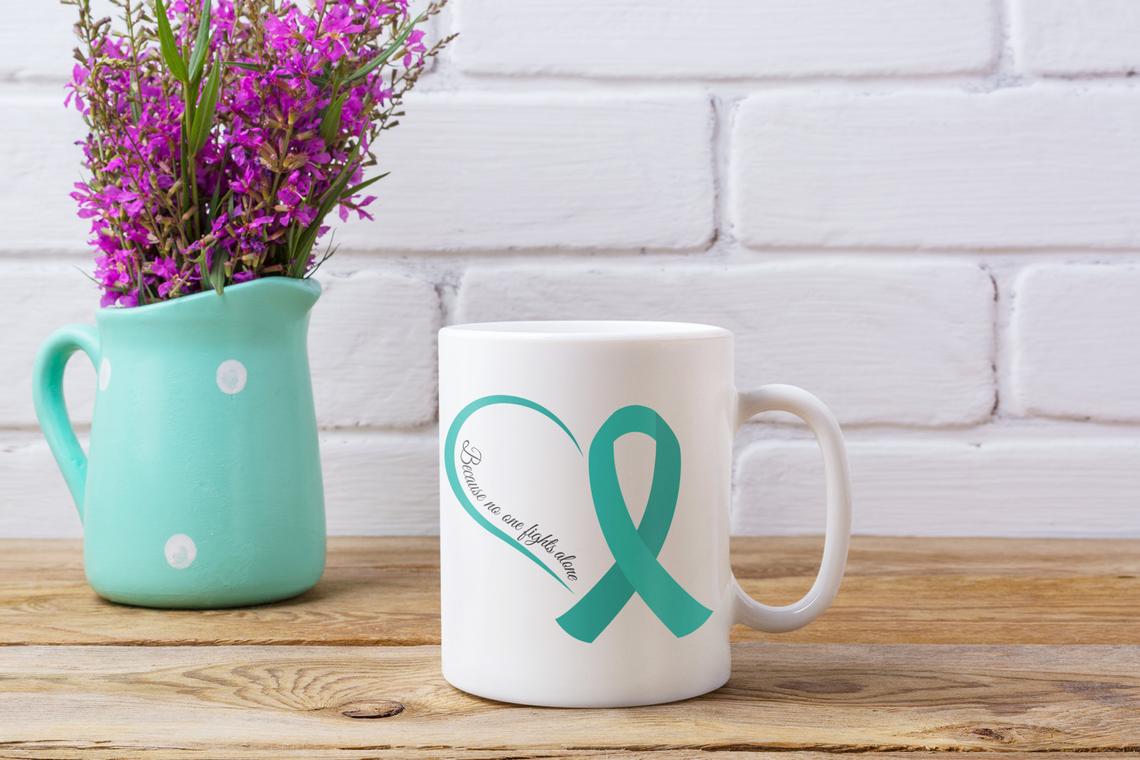 Ovarian Cancer Awareness Mug, Glossy White Ceramic Mug, Choice of Size #JnJGiftsnCrafts #giftsforalloccasions #ovariancancerawarenessmug #whiteceramicmug #whiteglossymug #choiceofsize #uniquegifting #shopsmallonline  etsy.me/3yydtUg