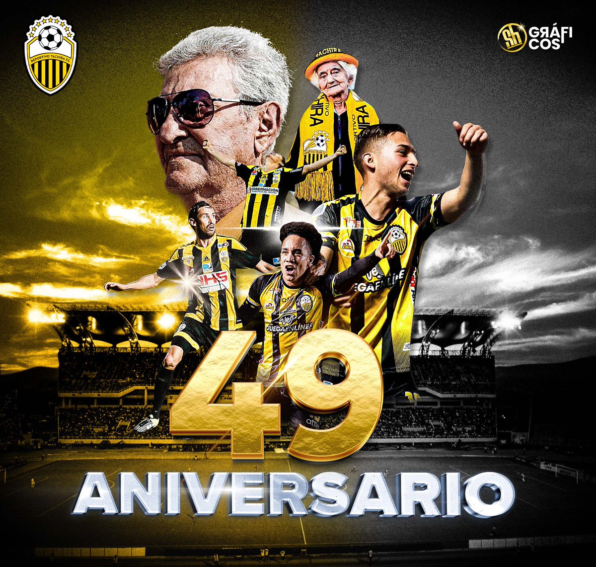 Feliz aniversario al mas grande <a href="/DvoTachira/">Deportivo Táchira FC</a> vamos los AURINEGROS #tachira #49años #dvotachira #futbol