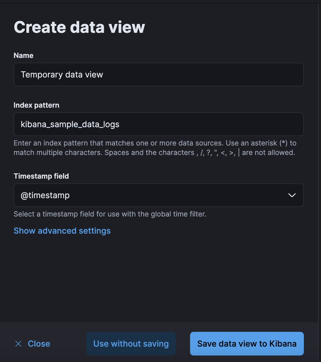 and then there are the small but handy additions. like ad-hoc data views (what used to be called index patterns in kibana)