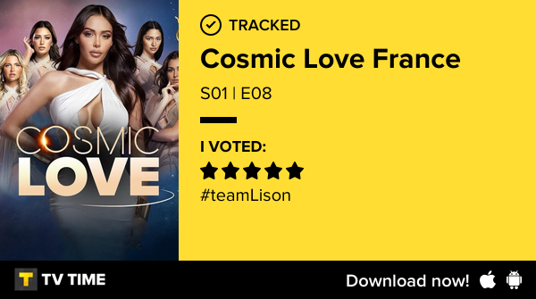 CocoMlle__'s tweet photo. I've just watched episode S01 | E08 of Cosmic Love France! https://t.co/fAVmkAVauE #tvtime https://t.co/PHpJuD7ErU