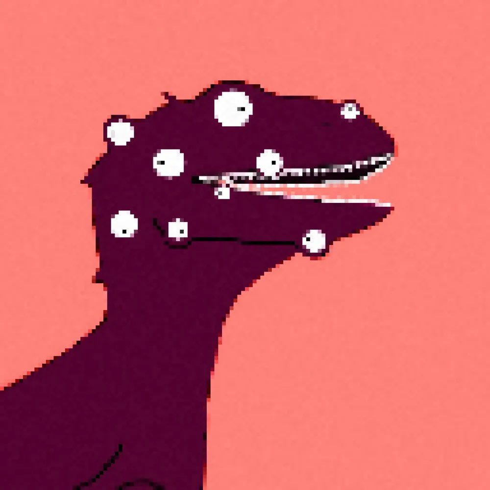 Aye Yo, #NFTCommunity, this poor hip hop Ted from @BoredTedYC was playing his kazoo so passionately that his eyeballs popped out of his head😱.  Luckily, my guy <a href="/indoryptofc/">Indorypto | Polygon</a>’s dino has ALL the eyes🙌🏽!  We will transplant the donor eyes right away.  Don’t worry, I got ‘em. #NFTCH