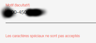 sanplomb's tweet photo. @OrangeBankFR Dites, depuis quand un tiret est considéré comme un caractère spécial??? Et c'est pareil avec le /, sachant que ce sont 2 caractères que l'on peut retrouver très facilement dans des références de document, c'est très moyen de les interdire. https://t.co/FXiI9NFdKC