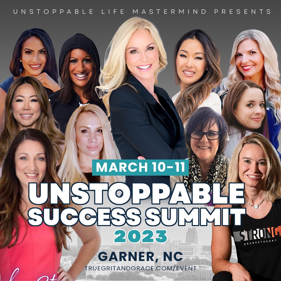 THE UNSTOPPABLE SUCCESS SUMMIT IS HERE!!!

This two day WORLD CLASS conference is designed to elevate your life, ignite your passion and fuel your purpose so you can have UNSTOPPABLE SUCCESS!!

Make 2023 THE year you FINALLY go after your big dreams !!

bit.ly/3XpNN8O