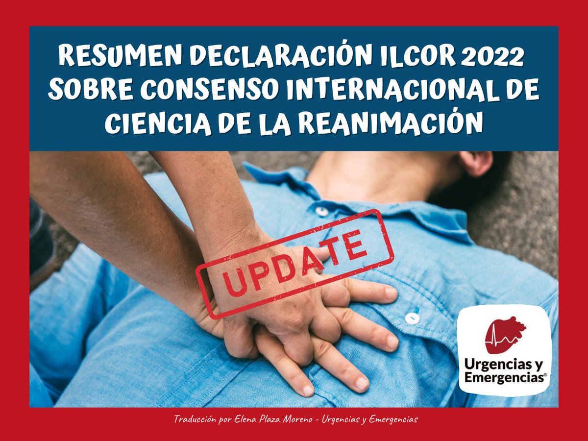 🫀 Te presento el Resumen sobre el Consenso Internacional de la Ciencia de la Reanimación. “Declaración <a href="/Ilcor_org/">ILCOR</a> 2022”👇🏽

1️⃣ Soporte Vital Básico
2️⃣ Soporte Vital Avanzado
3️⃣ Primeros auxilios
4️⃣ Soporte Vital Pediátrico

urgenciasyemergen.com/ilcor-2022-cie…
#UrgenciasyEmergencias #ILCOR