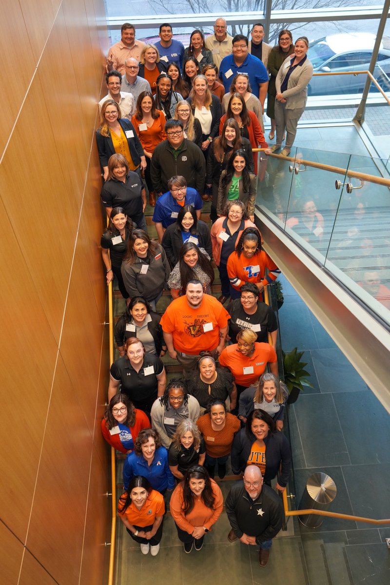 utsystem's tweet photo. Today, we were delighted to bring together members of the Career Services Offices across UT academic institutions for our annual summit during which we shared industry best practices and explored such topics as storytelling with data and meeting the needs of Gen Z jobseekers. https://t.co/14tT9Vdtht