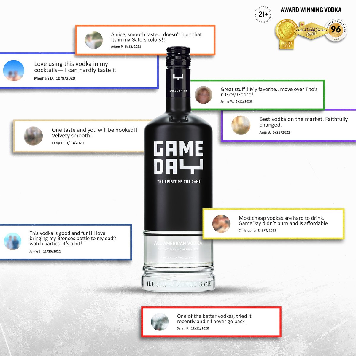 The fans have spoken—we’re an award winning vodka but it’s our fan reviews that matter most. Tell us why we’re your new favorite vodka 👇