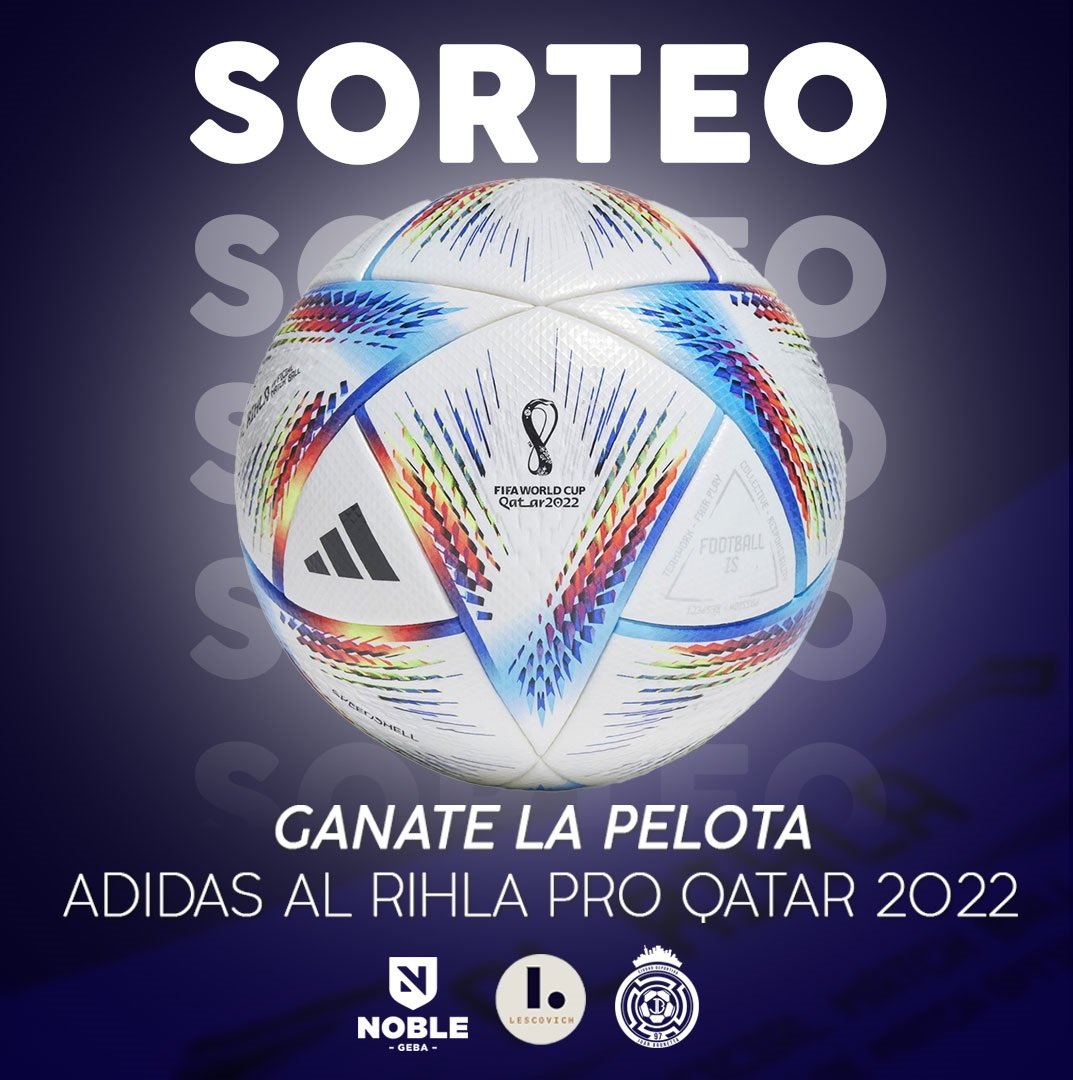 tonyarrighi's tweet photo. 🚨 ¡SORTEO! 🚨

🔥⚽️ Ganate la pelota oficial de #Qatar2022. Adidas #AlRihla Pro!! 

1⃣ Seguí a: @gustavo.lescovich, @futbolnoble11, @ciudaddeportivajb y @tonyarrighi 
2⃣ Etiquetá a 2 (dos) amigos en los comentarios.

🗓️ El ganador/a será anunciado el miércoles 18/01. https://t.co/X0vTOYWIK8