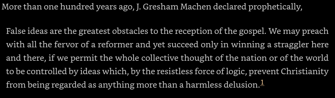 agkeis95's tweet photo. I feel the truth of J. Gresham Machen's words coming to life in college ministry. https://t.co/bE3HS7lIp3