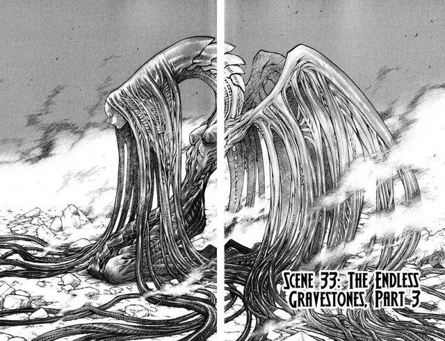 one of my favourite parts of Claymore (my favourite manga of all time) is how inspired the monster designs are. you are just constantly blindsided by the ingenuity and visual gravity of it all. 