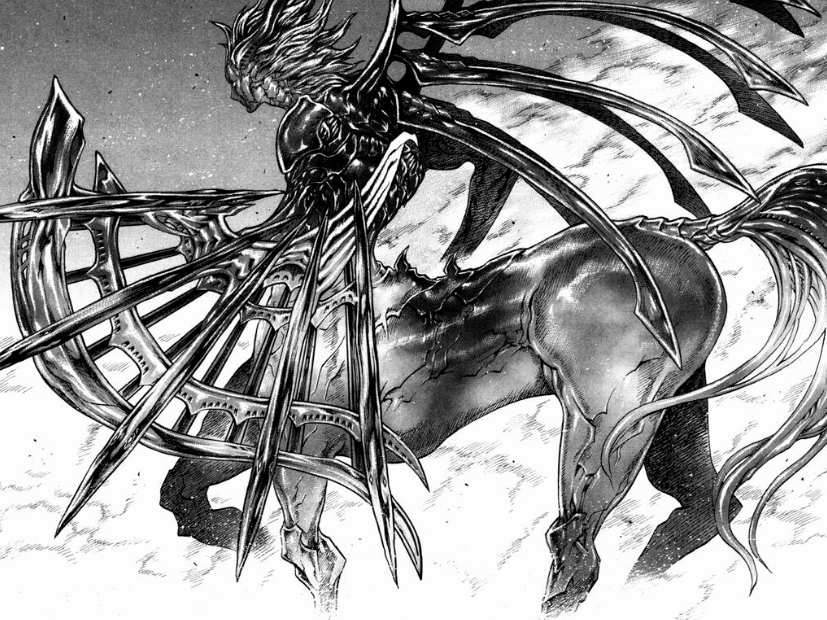 one of my favourite parts of Claymore (my favourite manga of all time) is how inspired the monster designs are. you are just constantly blindsided by the ingenuity and visual gravity of it all. 
