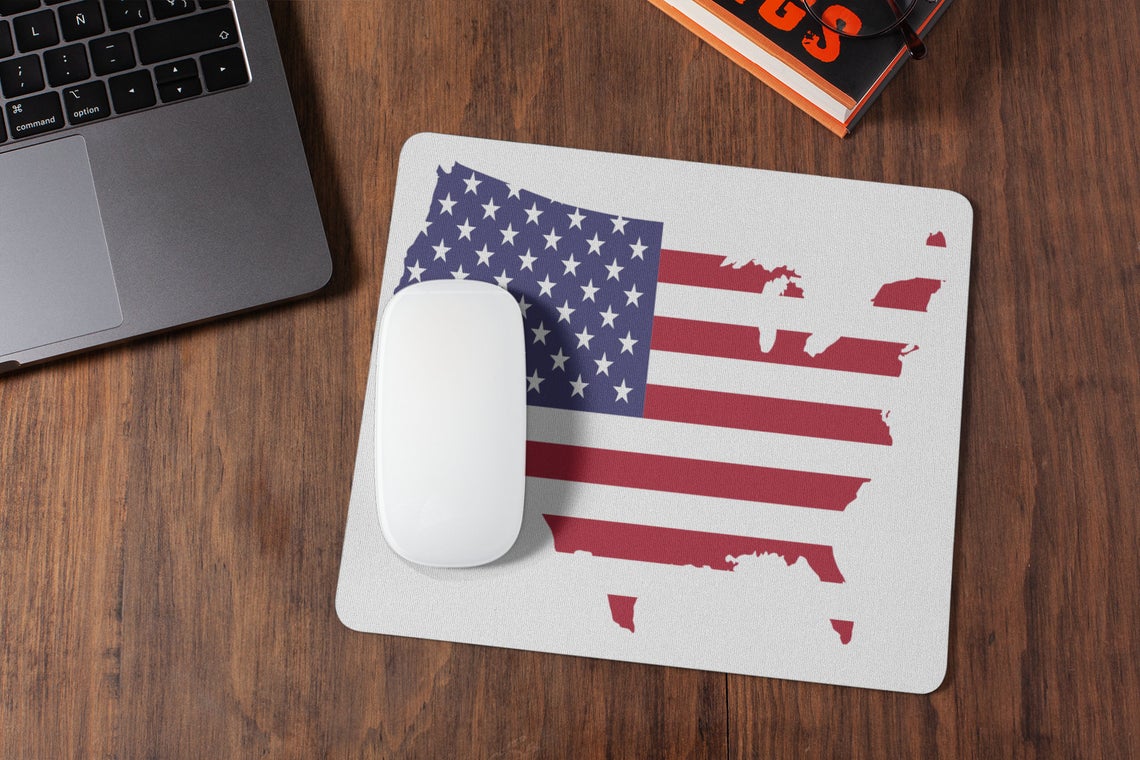 America Mousepad, Patriotic Mousepad, Stain Resistant #JnJGiftsnCrafts #giftsforalloccasions #americanmousepad #redwhiteandblueonetsy #stainresistant #dependableandgoodlooking #unisexgiftidea #officesupply #businesssupply  etsy.me/3oD4Sw8