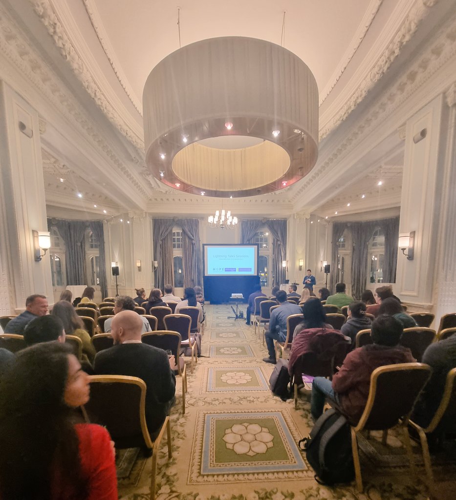 Refaya_Rashmin's tweet photo. Interesting Day1 ending with 5 min lightning talks in Winter #HESG2023 in Manchester https://t.co/TN6qEkO2yb