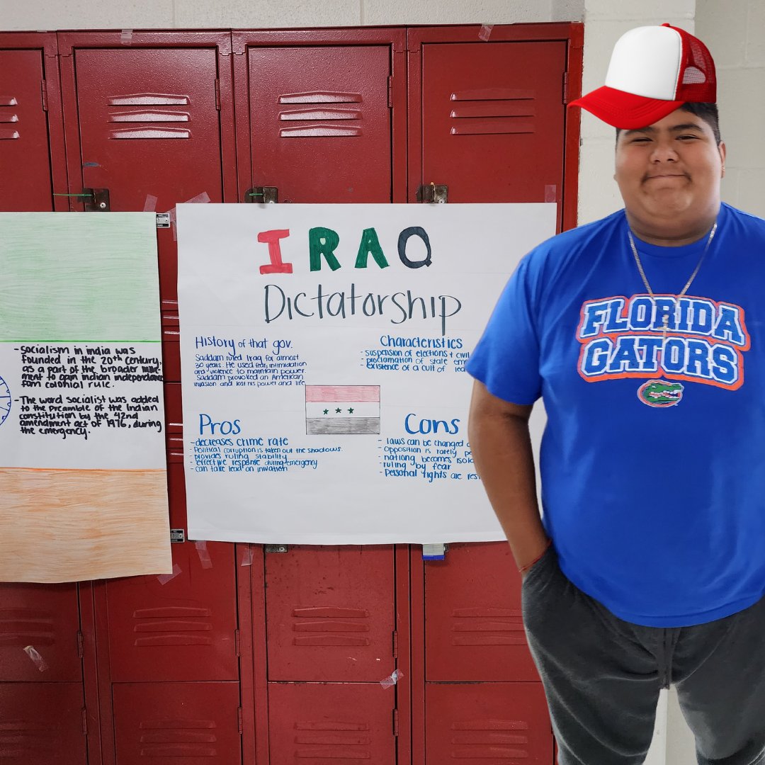 historystock's tweet photo. Former football player @CesarMares_92 putting in the work in Government today! @HistoryAtSHS https://t.co/O6G0LCP4tD