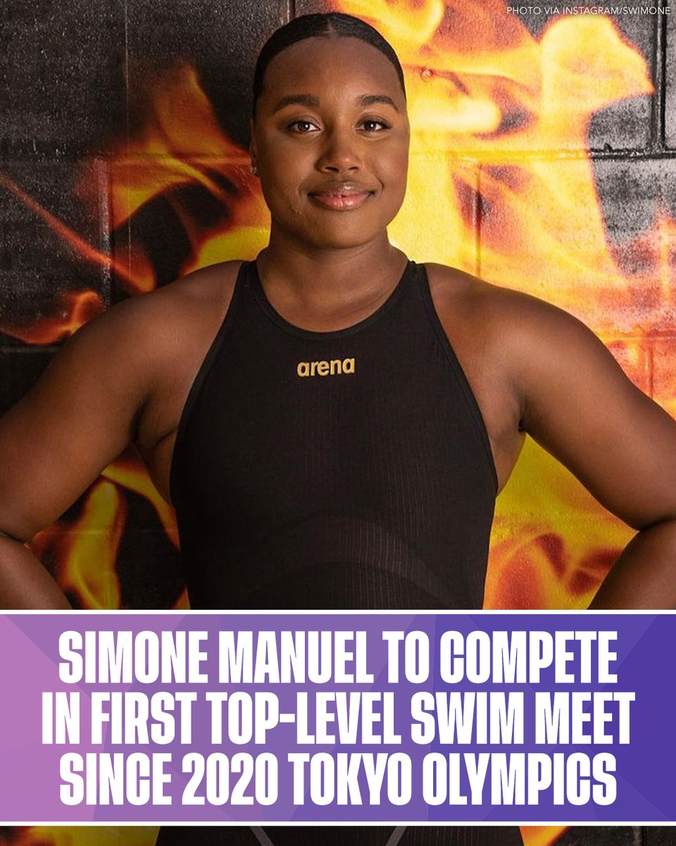 .<a href="/swimone/">Simone Manuel</a> is BACK!

Full broadcast details for the #TYRProSeries in Knoxville: bit.ly/3kb4jv0