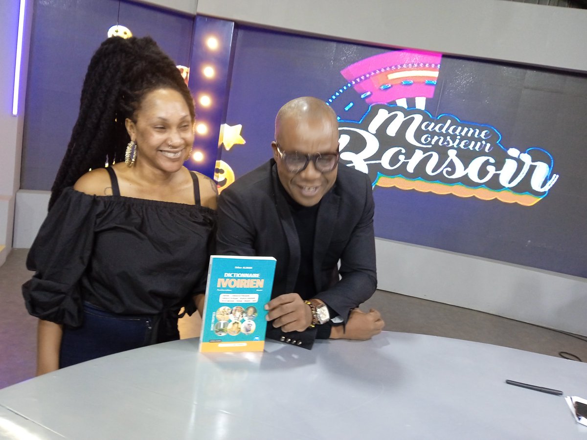 usheraliman's tweet photo. Le DICTIONNAIRE IVOIRIEN ILLUSTRÉ était sur le plateau de RTI 2 ce soir, à l'émission ''Madame, monsieur, bonsoir !''. Rediffusion demain jeudi 12 janvier à 8h05 UTC.

#CIV225
#cotedivoire
#LireLaCôtedIvoire
#LaCôtedIvoireDeAàZ https://t.co/AN8ygKqCVq