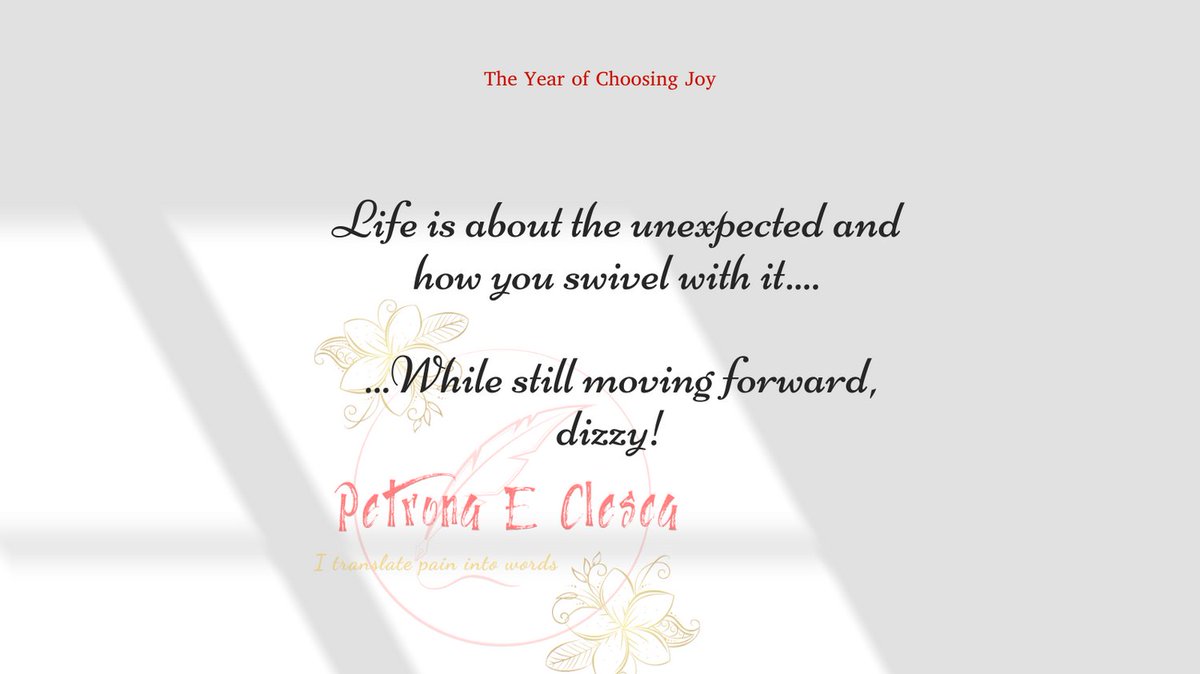 #swivelwithit #gowiththeflow #flowwithit #move forward #nomatterwhat #theyearofchoosingjoy