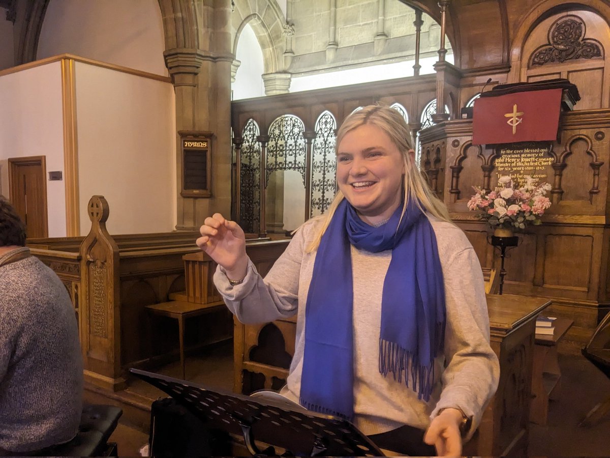 Great start to our year, rehearsing Byrd and Britten for our concert on 25 March and we're delighted to welcome our new conducting scholar  <a href="/ccmccartney1/">Caroline McCartney</a>