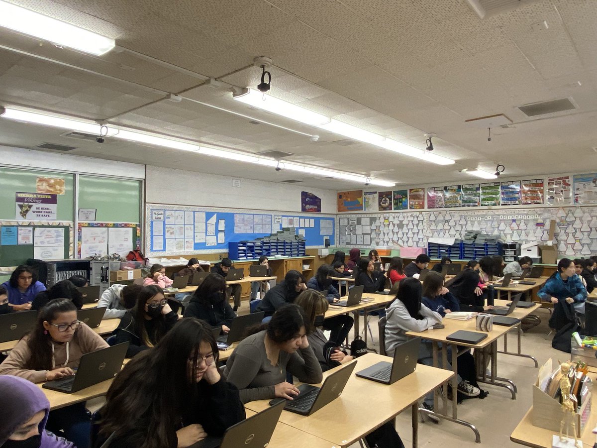 SuptDrJimenez's tweet photo. Visiting with our students at Sierra Vista MS who were focused on their S-MAP interim assessments to demonstrate their progress. Thank you Principal Hanson for the visit today showcasing our students! Thank you TEAM Sierra Vista MS! https://t.co/MBukCQ5HKt