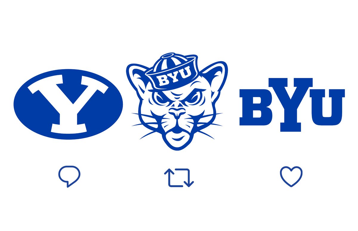 x_hems's tweet photo. Which is your favorite of the CURRENT Royal BYU logos? https://t.co/KBWBdcbgrU