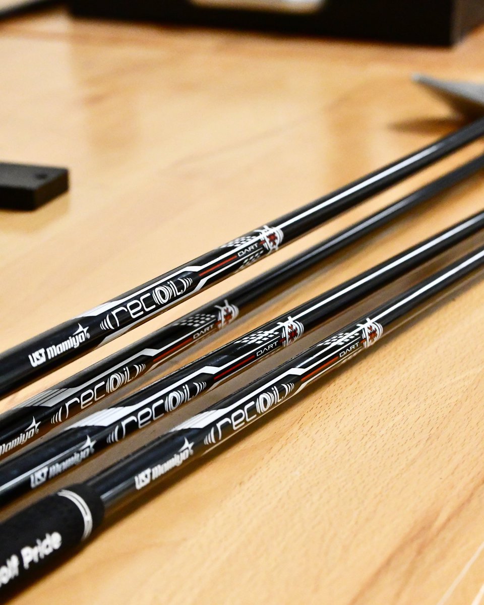 USTMamiya's tweet photo. Recoil DART is now available in four weight classes; 65, 75, 90, and 105. It’s time to better your iron game with #RecoilDART. Which one will you choose? https://t.co/vcU5ETbcw2
