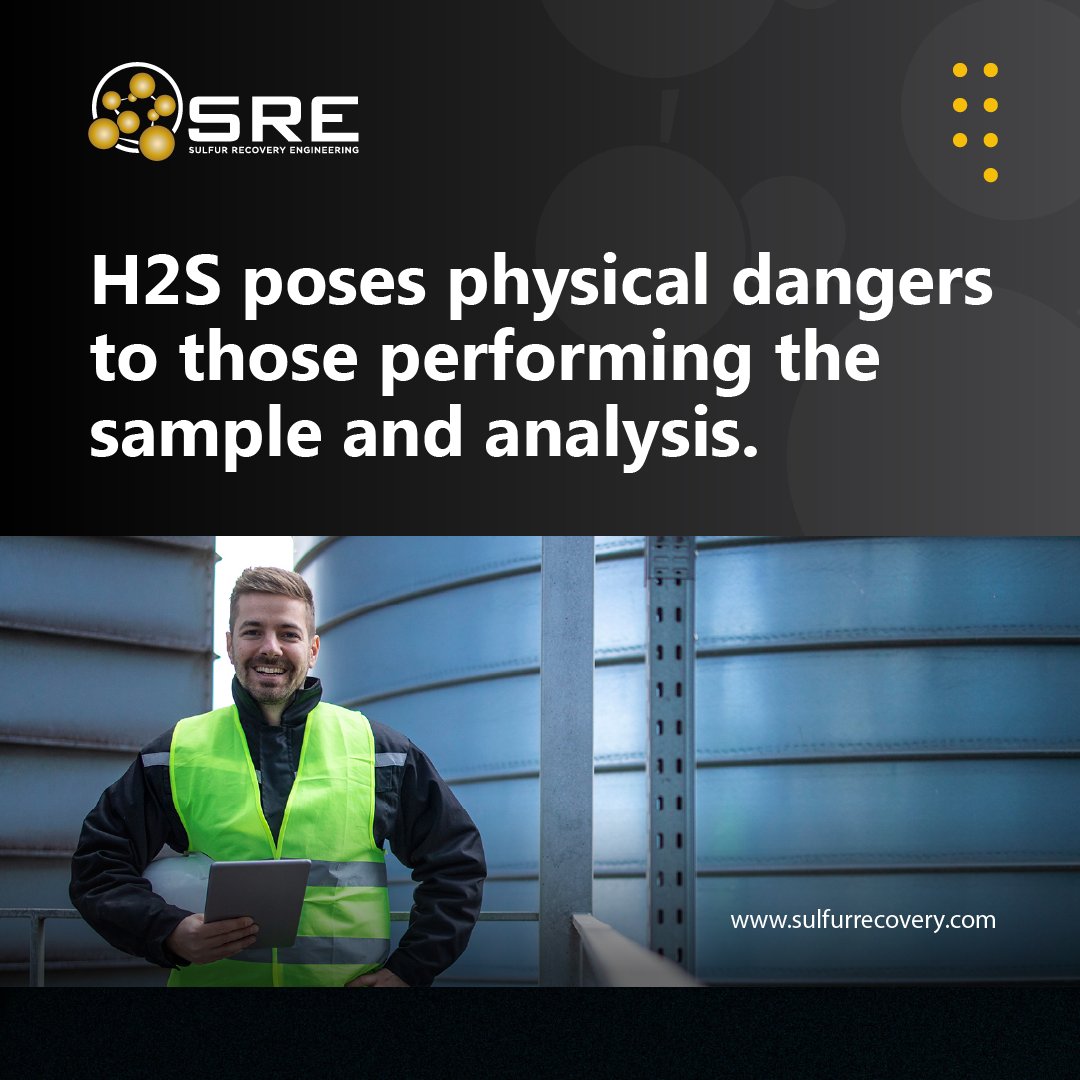 SulfurRecovery's tweet photo. Because H2S poses physical dangers to those performing the sample and analysis, our experienced engineers should all sample according to SRE.

Contact us today!
https://t.co/s73mYDCSOm

#workplacesafety #safetyengineer https://t.co/RVgRmVf61P