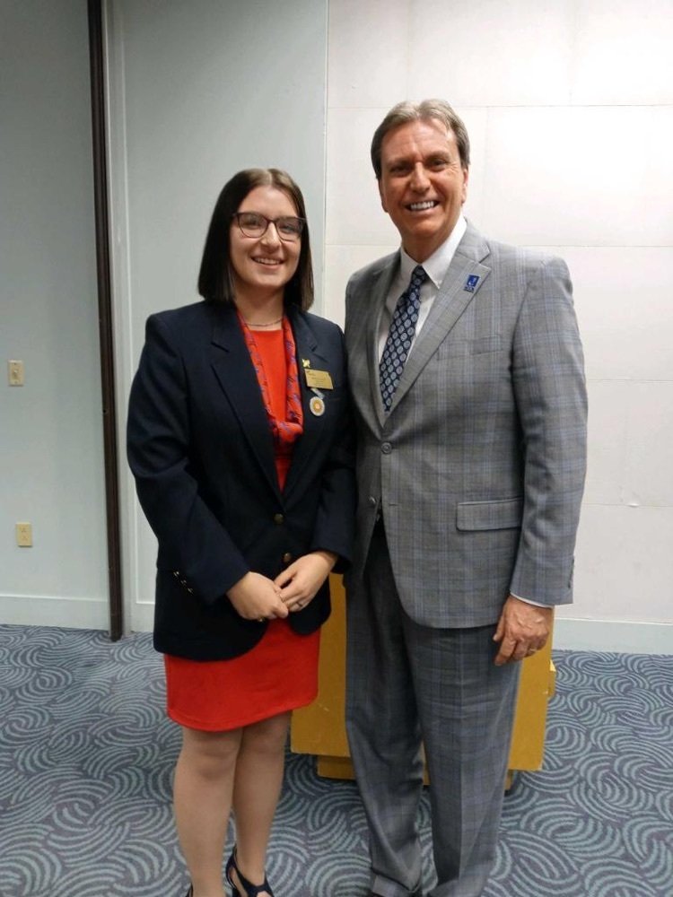 WellsvilleEagle's tweet photo. Wellsville FBLA State officers, Kendra Kemp-Treasurer and Jocelyn Johnson-Secretary, attended and participated in the CTSO Citizenship Day in Topeka! They listened to speakers and presented to the Kansas State Board of Education, along with the other CTSO organizations from KS! https://t.co/ZKck0x0WL0