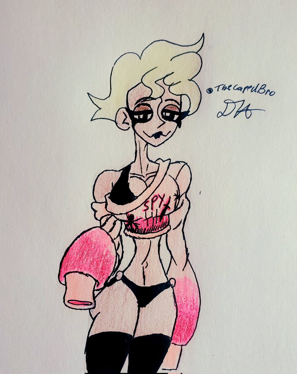 caped_3's tweet photo. Cozy Agent 2
#HelluvaBoss #HelluvaBossFanart #HelluvaBossAgent2 #fanart #drawing credit for the outfit design @SSonicxgamerd https://t.co/0LnpwWVrnV