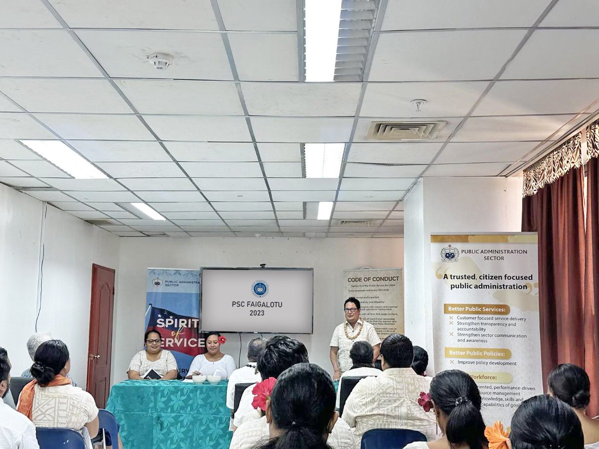 samoapsc's tweet photo. Public Service Commission - Monthly Faigalotu - 12 Jan 2023
The Office of the Public Service Commission held this morning its first monthly Faigalotu for this year to kick off the New Year 2023. https://t.co/LNTYHzMlyd