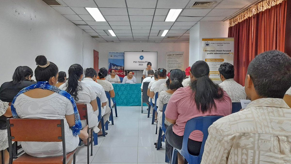 samoapsc's tweet photo. Public Service Commission - Monthly Faigalotu - 12 Jan 2023
The Office of the Public Service Commission held this morning its first monthly Faigalotu for this year to kick off the New Year 2023. https://t.co/LNTYHzMlyd