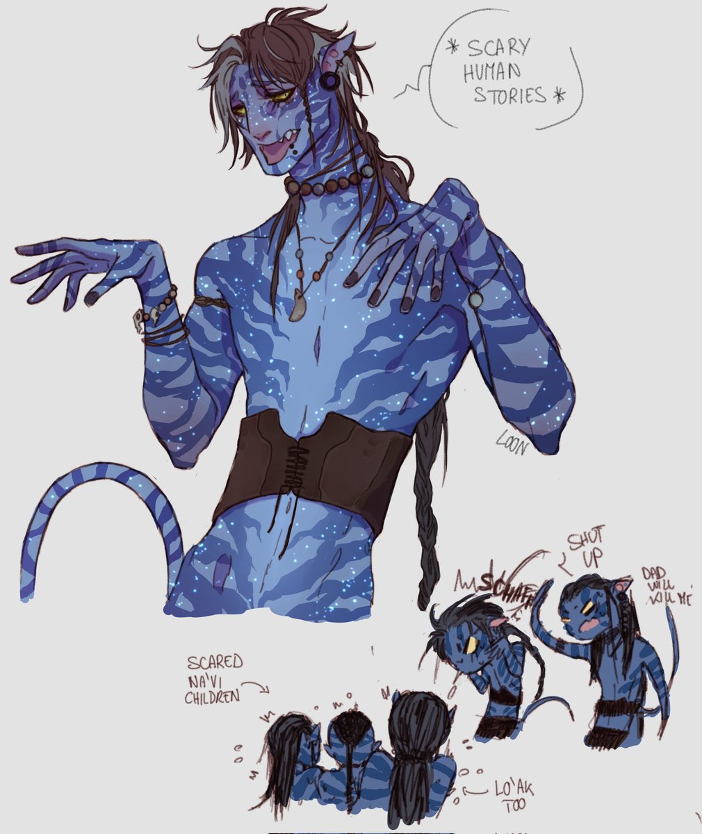 Loon_monsters's tweet photo. I want to stay in #Avatar fandom now 
•look at my #avatarsona •
#AvatarTheWayOfTheWater #AvatarTheWayOfWater #Neteyam https://t.co/xOJF8MPCRs