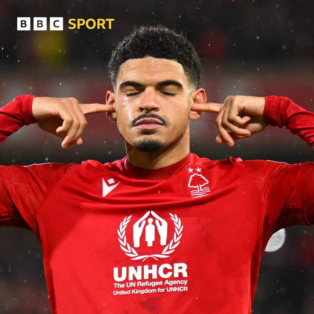 BBCSport's tweet photo. Morgan Gibbs-White did this in front of Wolves fans after scoring a penalty against his former club 😬🤫

Nottingham Forest would go on to win the shootout and advance to the EFL Cup semi-finals 🏆

#BBCFootball https://t.co/Yne0EpOmBg