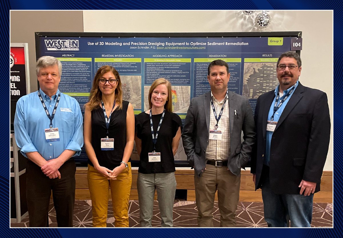 WestonSolutions's tweet photo. We're excited to sponsor and contribute to #BattelleSediments23. Nasim Pica’s presentation on "An Enhanced Remediation of PFAS-Impacted Sediments Using a Treatment Train of Soil Washing and Adsorptive Media" starts today at 4:20 CST. https://t.co/Ifhw1EhuOU