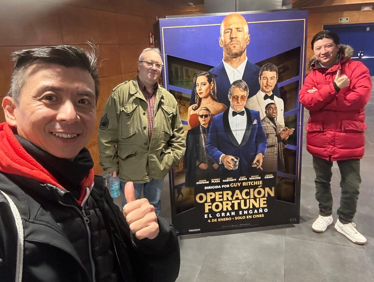 lucducatibcn's tweet photo. #operacionfortune @DiamondFilmsES en @Cinesa #cinesadiagonal una divertida película al estilo agente secreto #jasonstatham y con una gran actuación de #hughgrant 👏👍👌💪🍸 @ortibesphoto https://t.co/IdHQpnVClR
