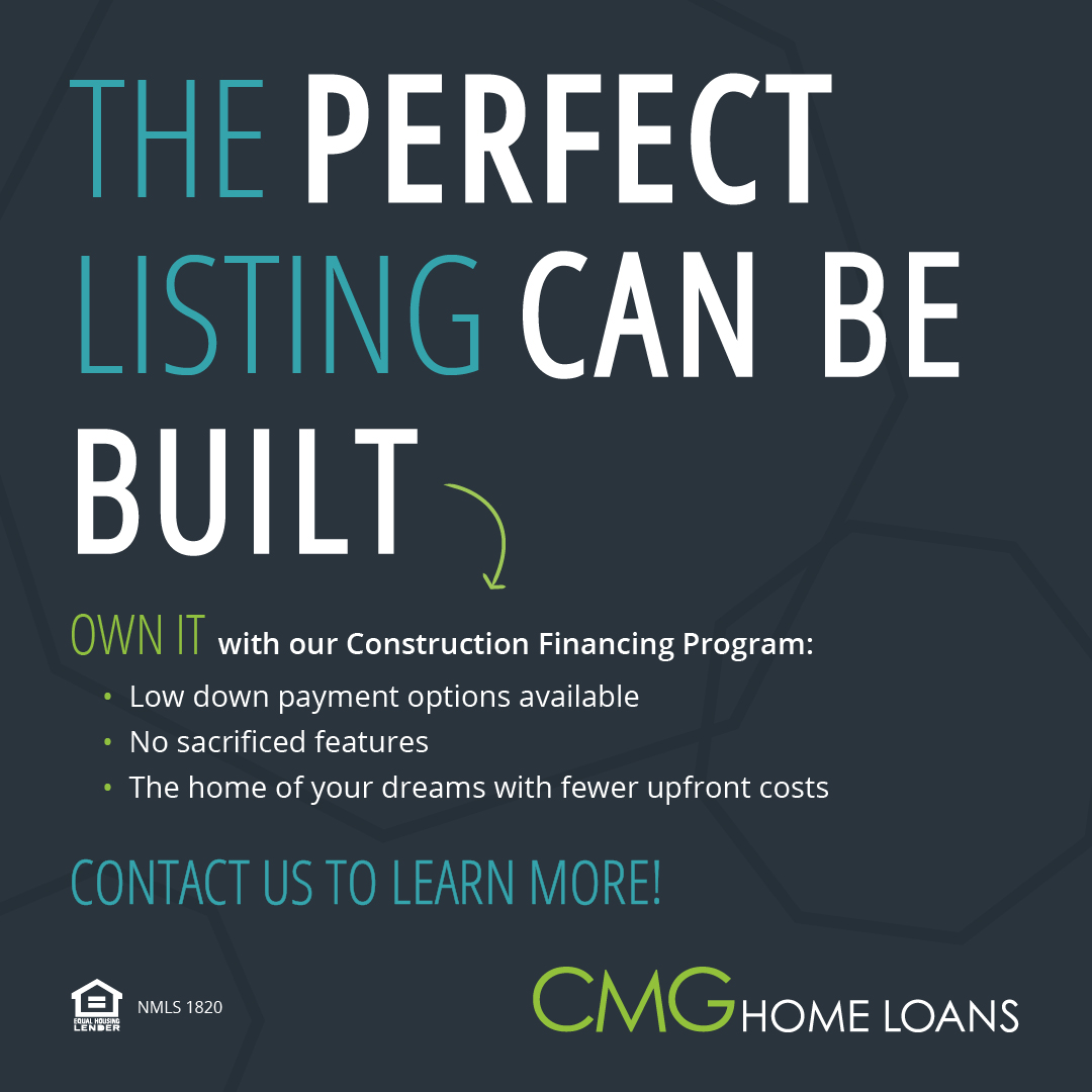 Can't find the perfect home?  Build it! 🔨 📐 CMG's Construction Financing Program can help!  Contact me for more information (480) 529-3797.
#constructionloans #renovationloan