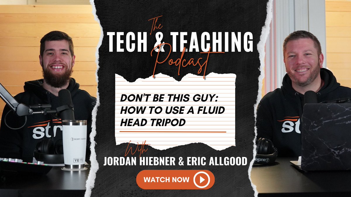 StrivTV's tweet image. 🚨NEW EPISODE ALERT🚨 

Check out episode 2 of The Tech &amp;amp; Teaching Podcast! 

Get the inside scoop on fluid head tripods and take your broadcast to the next level. 

Click here to watch or listen: linktr.ee/strivinc

#strivschools | #digitalmediaEDU |
#TheTechandTeachingPod