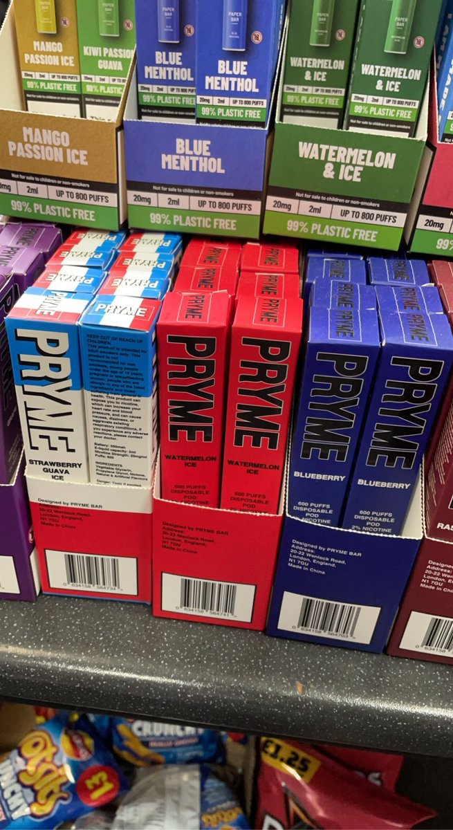 There are PRYME vapes at @Jitokeze's corner store