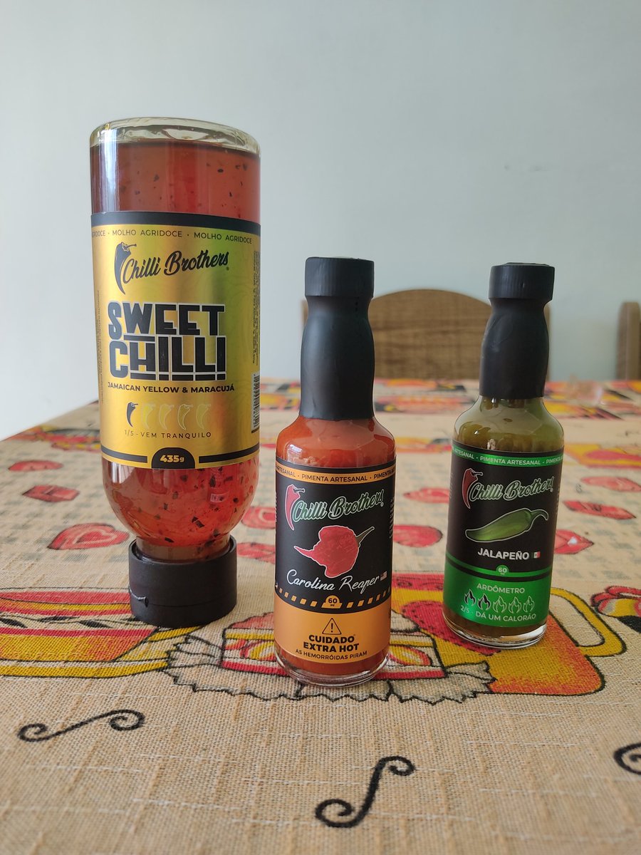 xF3RN4ND0's tweet photo. Só pra quem gosto de PIMENTA!! 🌶️🔥

- Carolina Reaper;
- Jalapeño;
- Sweet Chilli: Jamaican Yellow &amp; Maracujá.

Pimenta "Carolina Reaper", dizem que é a pimenta mais forte do mundo, quero ver se é isso tudo mesmo kk

#pimenta #pepper #molhodepimenta #temperos https://t.co/bIjARp2cob