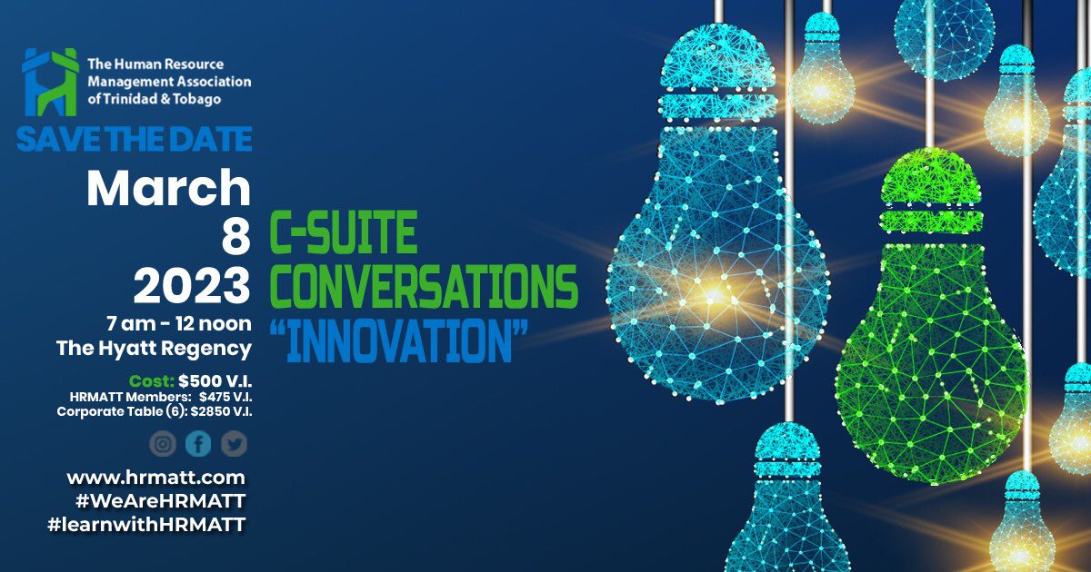 HRMATT1's tweet image. HRMATT C-Suite Conversations: INNOVATION

March 8th 2023, at the Hyatt Regency.
SAVE THE DATE.
Stay tuned for more!

#wearehrmatt #csuiteconversations #innovation