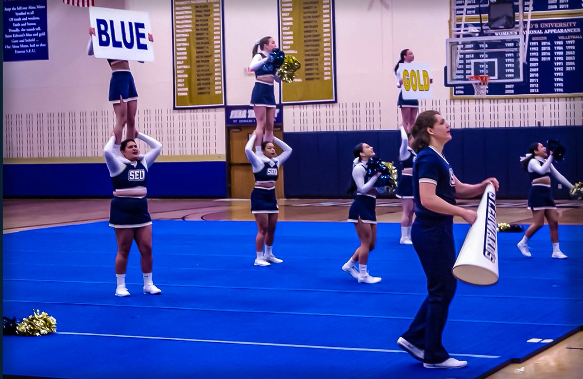 SEUAthletics's tweet photo. The @seucheerteam  appreciates all the support at last night's showcase. Wish them luck at nationals! #FearTheGoat #CheerTheGOATs https://t.co/zcfdx0Zp08