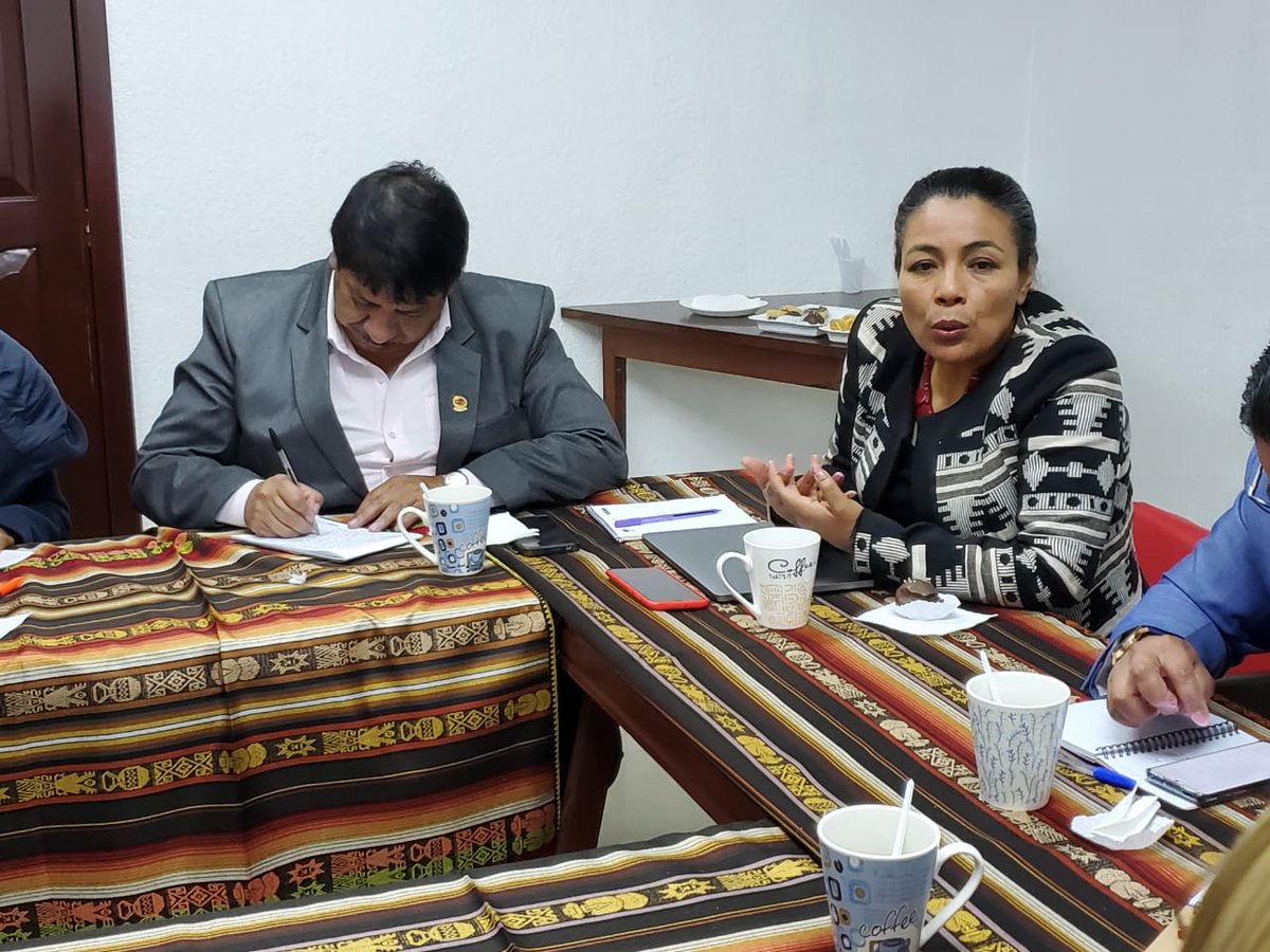 prensaceosl's tweet photo. .@ArellanoMarce1 presidenta del #FUTEcuador en reunión con asambleístas de @LaboralAN expone los criterios de trabajadores y trabajadoras respecto a la política laboral y seguridad social que son tramitados en @AsambleaEcuador.

@RinaCampainB #DerechosLaborales https://t.co/LfBRln8NuB