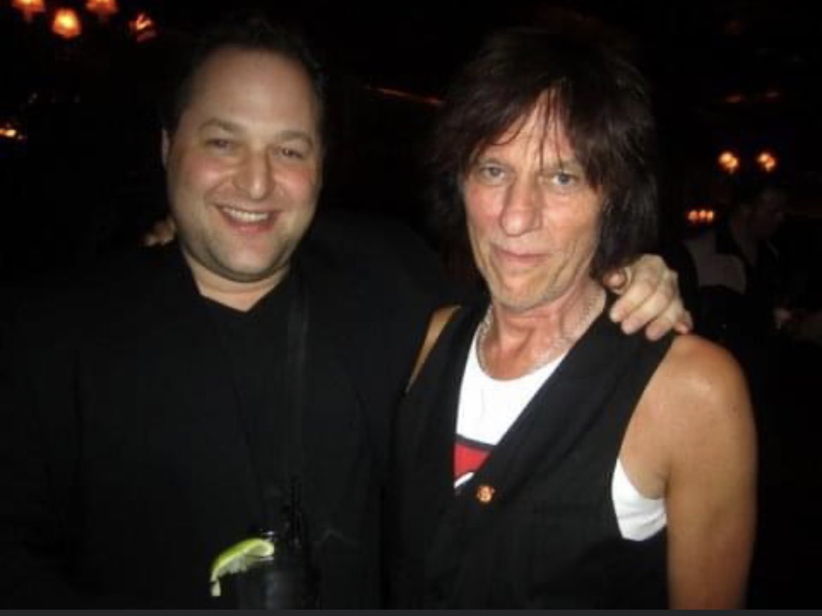 Devastated. He gave me my first gig and remained an incredible friend and supporter. So many amazing times together on and off stage. Thank you for everything JB. Big love to Sandra. #ripjeffbeck