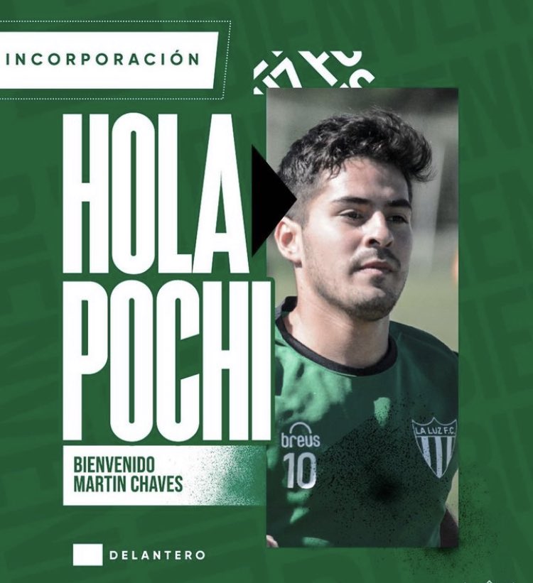 A BRILLAR MI AMOR | Felicitaciones <a href="/MartinChaves1/">Martin Chaves</a> por tu nuevo club! Como cábala siempre pedimos el 6% por ser canterano <a href="/LaLuz_Sad/">La Luz Fc SAD</a> 

#VuelveElMago #AndaPallaBobo