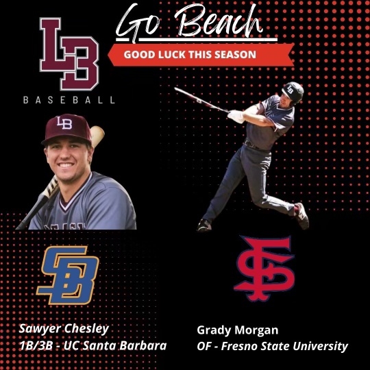 LbhsB's tweet photo. Breakers representing at the next level! Good luck boys! #breakersbaseball #gobeach #lagunabeach #alumni @SawyerChesley @gmorg31 @UCSB_Baseball @FresnoStateBSB @LagunaBeachUSD @ocvarsity https://t.co/WEF2l4a1aM