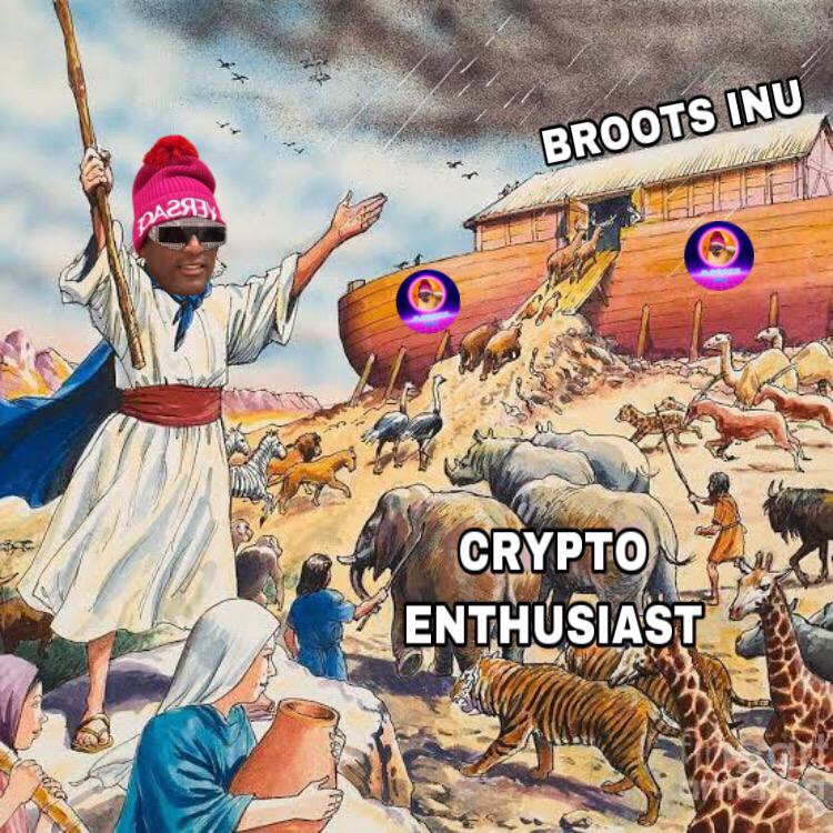 BrootsInu's tweet photo. Broots Inu next steps towards ZE MOOOON! 😎

- Migration to new and better contract
- NFT release (when PomPlay platform is finished)
- Vault investments start
- Website release
- ETH contract creation
- ETH launch (TBA, information separately)

#ETH #ProofOfMemes @iambroots https://t.co/HhL5VInhOn