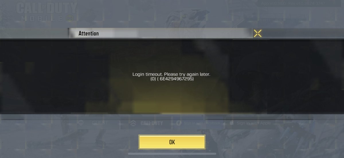 gymgrat's tweet photo. @PlayCODMobile My log in issues atm. Also, beware we all need a serious improvement in the lucky draws. I literally NEVER drew any epic weapon… https://t.co/t6CQYgmBwx