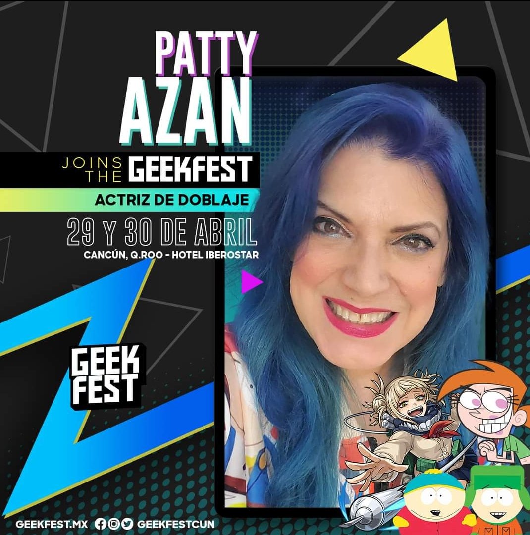 Nos Vemos Cancun!!! <a href="/geekfestcun/">Geek Fest</a> #SouthPark #padrinosmagicos #MyHeroAcademia #lachicatoon