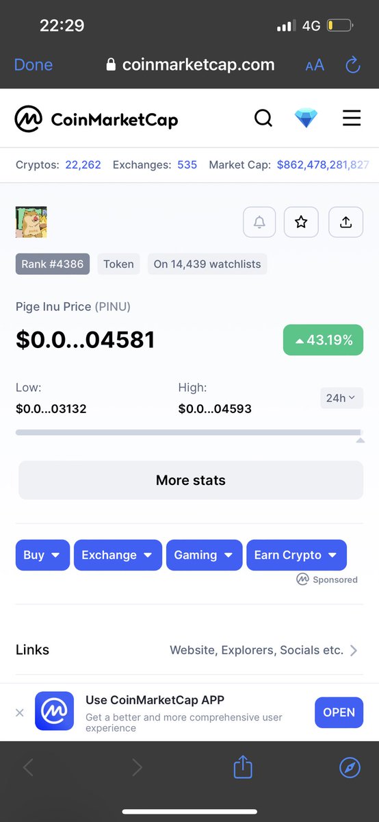 #Pigeinu up 42% today.. probably nothing 🚀

<a href="/PigeInu/">PIGE</a> 

poocoin.app/tokens/0x1fdb2…

Eth side coming soon 👀