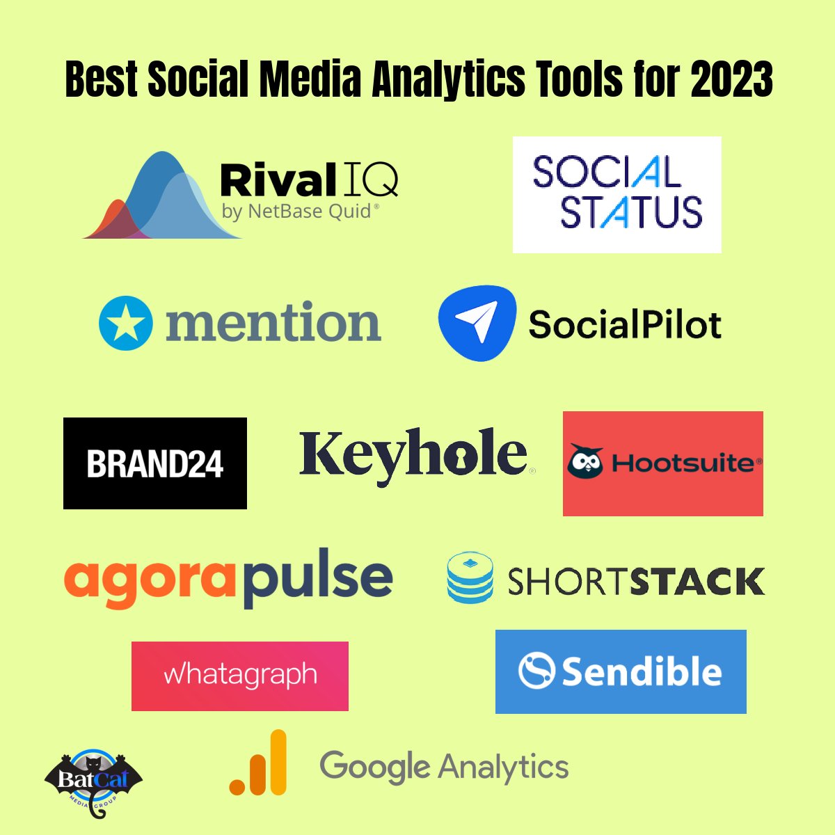 BatCatMedia's tweet image. Which tool are you using to analyze your social media metrics this year???
.
.
.
#BatCatMediaGroup #socialmediamarketing #socialmediaanalytics #socialmediametric #marketingplan #marketinggoal