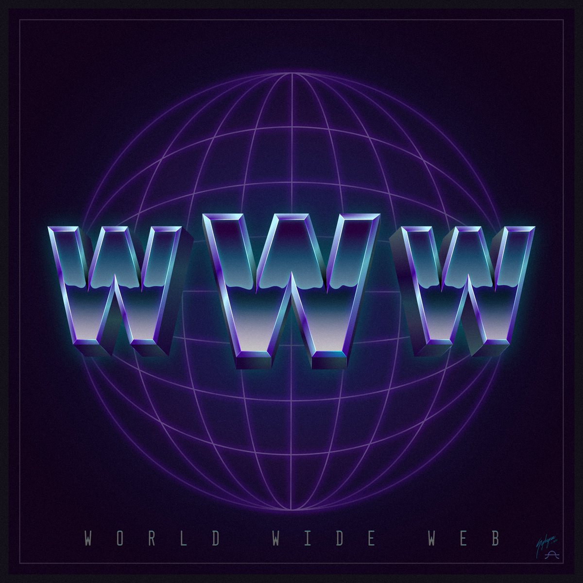 i made the internet a logo
#retrowave #synthwave #worldwideweb #www #Internet #chrome #Logo #LogoDesigns  #cyberpunk #webart